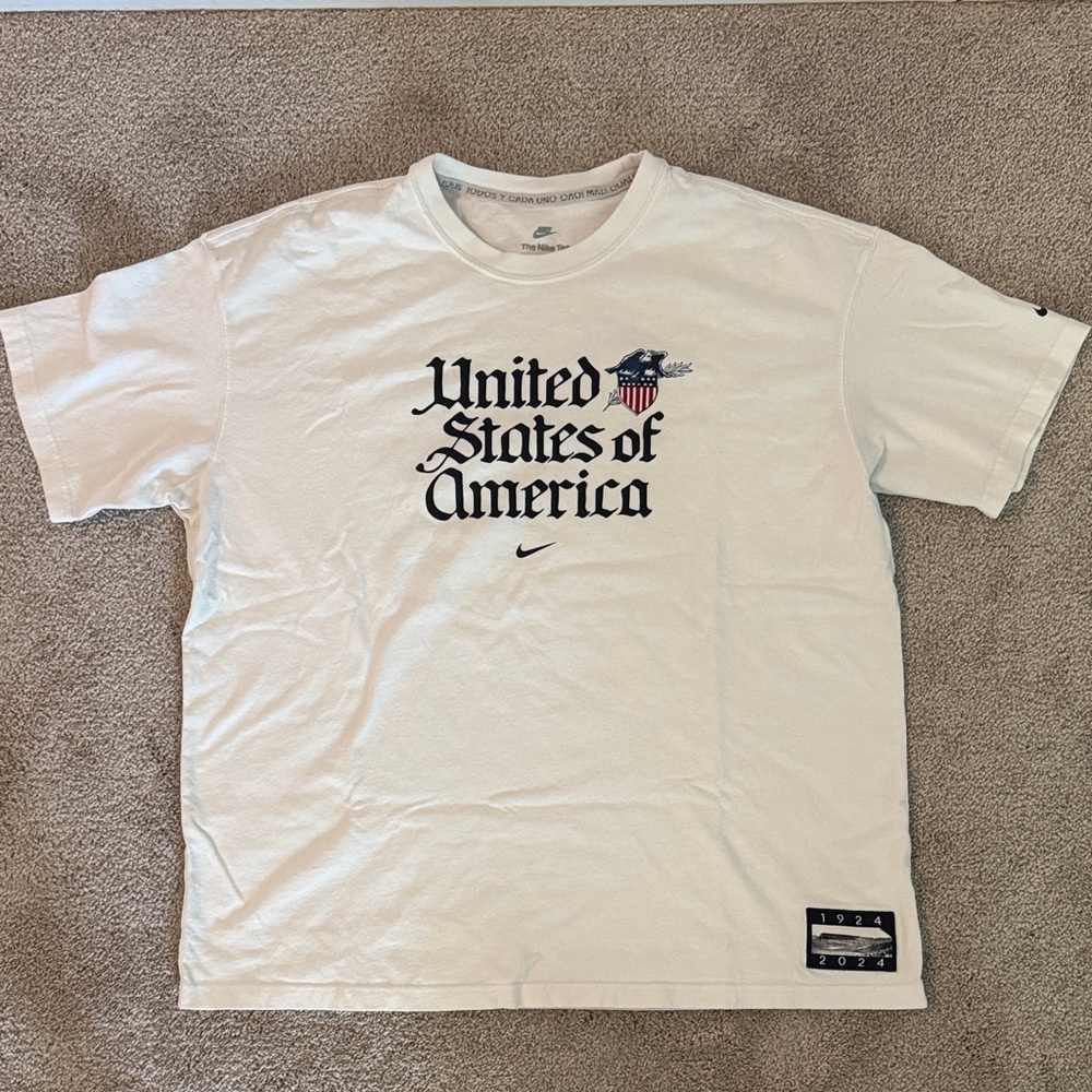 Nike White USA Graphic Tee